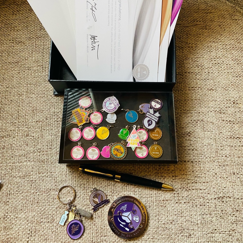 Younique Presenter Pins Awards and Shadowbox Bundle